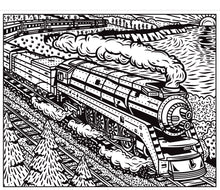 Load image into Gallery viewer, Trains Magic Painting Book