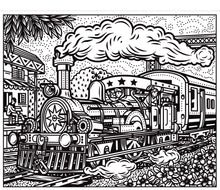 Load image into Gallery viewer, Trains Magic Painting Book