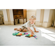 Load image into Gallery viewer, Orange Tree Caterpillar Alphabet Puzzle