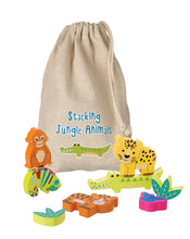 Load image into Gallery viewer, Orange Tree Stacking Jungle Animals