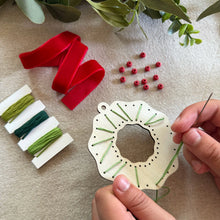 Load image into Gallery viewer, Cotton Twist Make Your Own Stitched Wreath
