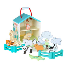 Load image into Gallery viewer, Orange Tree Zoo Play Set