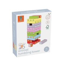 Load image into Gallery viewer, Orange Tree Animal Tumbling Tower