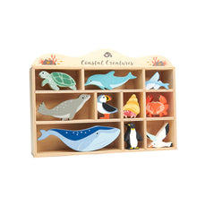 Load image into Gallery viewer, Tenderleaf Coastal Animals Shelf Set