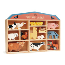 Load image into Gallery viewer, Tenderleaf Farmyard Animals Shelf Set