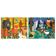 Load image into Gallery viewer, Petit Collage - Two Sided On-the-Go Puzzle Woodland