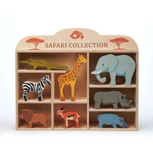 Load image into Gallery viewer, Tenderleaf Safari Animals Shelf Set