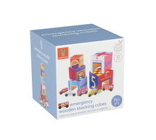 Load image into Gallery viewer, Orange Tree Toys Stacking Cubes Emergency Services