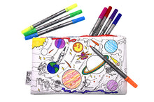 Load image into Gallery viewer, EatSleepDoodle Space Explorer Colour In Pencil Case