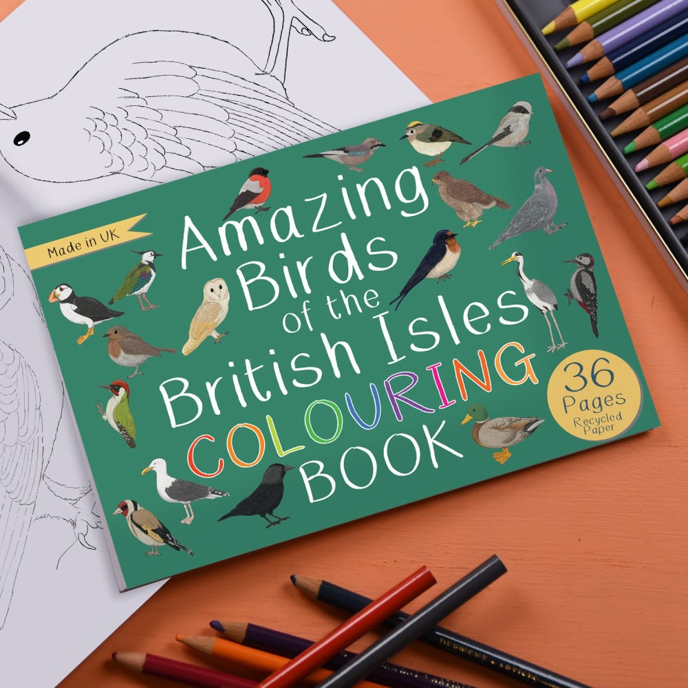 Amazing Birds of the British Isles Colouring Book