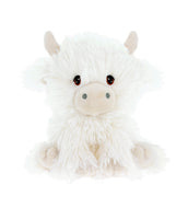 Keeleco - Cream Shaggy Cow - 18cm