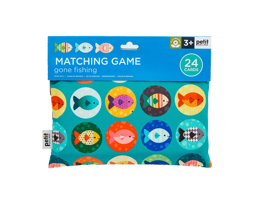 Petit  Collage Gone Fishing Matching Game on-the-go