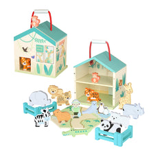 Load image into Gallery viewer, Orange Tree Zoo Play Set
