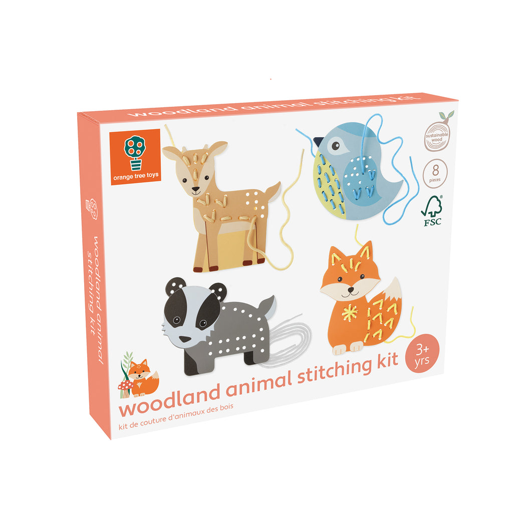 Orange Tree Woodland Animal Stitching Kit