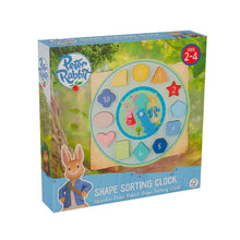 Load image into Gallery viewer, Shape Sorting Clock - Peter Rabbit TV
