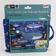 Petit Collage  - Two Sided Under The Sea On-The-Go Puzzle