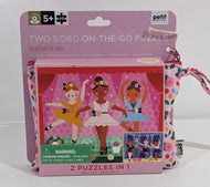 Petit Collage -Two Sided Ballerina On-The-Go Puzzle