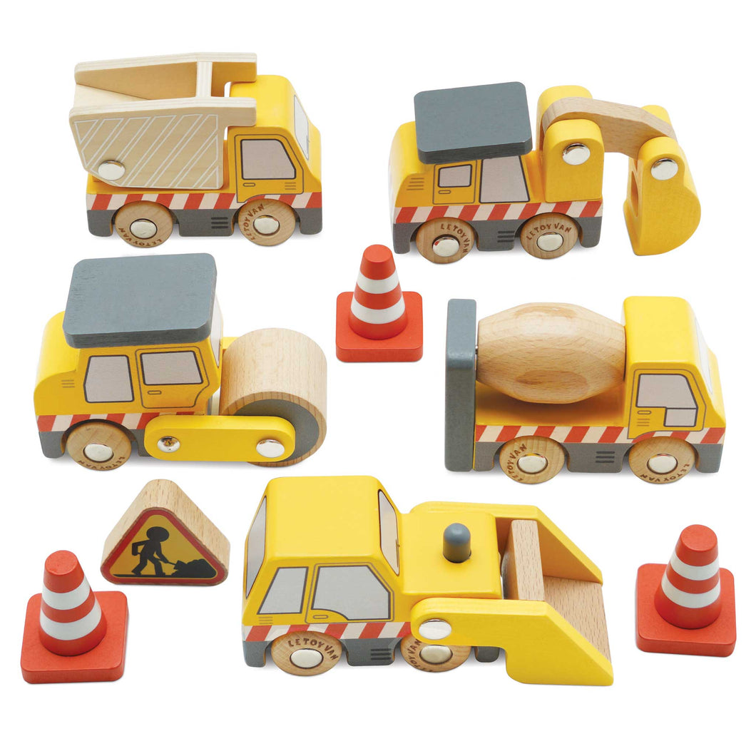 Le Toy Van - Construction Toy Cars, Trucks & Diggers Set