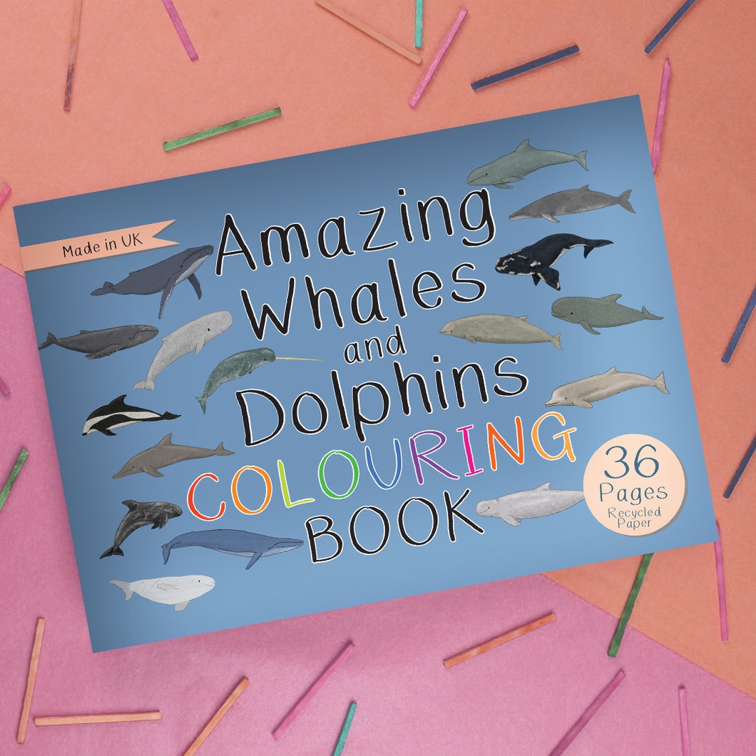 Amazing Whales And Dolphins Colouring Book